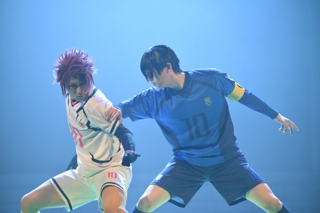 A scene from the final rehearsal of Blue Lock 4th STAGE